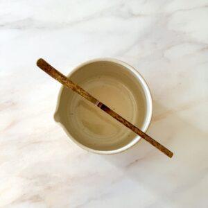 Traditional Dark Bamboo Matcha Scoop (Chashaku) - Image 2